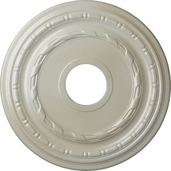 Ekena Millwork Dublin Ceiling Medallion (Fits Canopies up to 8 1/4"), 15 3/8"OD x 3 5/8"ID x 1"P, Flash Blue CM15DUFBS - main